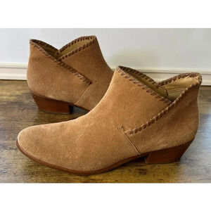 Jack Rogers Womens 9.5 Light Brown Ankle Style Boots Leather